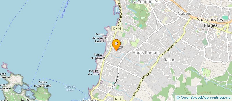 localisation de l'entreprise JACMI à SIX-FOURS-LES-PLAGES