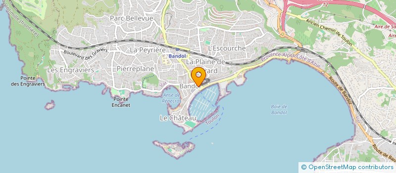 localisation de l'entreprise JACO à BANDOL