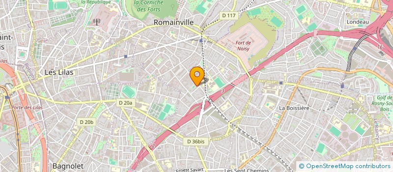 localisation de l'entreprise JACO ELECTRICITE FRANCE à ROMAINVILLE