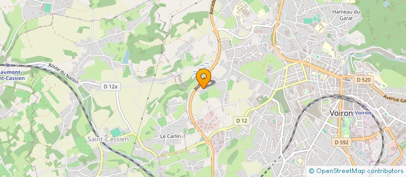 localisation de l'entreprise JACO INVEST à VOIRON