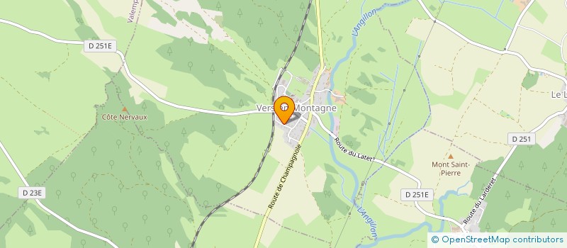 localisation de l'entreprise JACOB 2014  VERS-EN-MONTAGNE