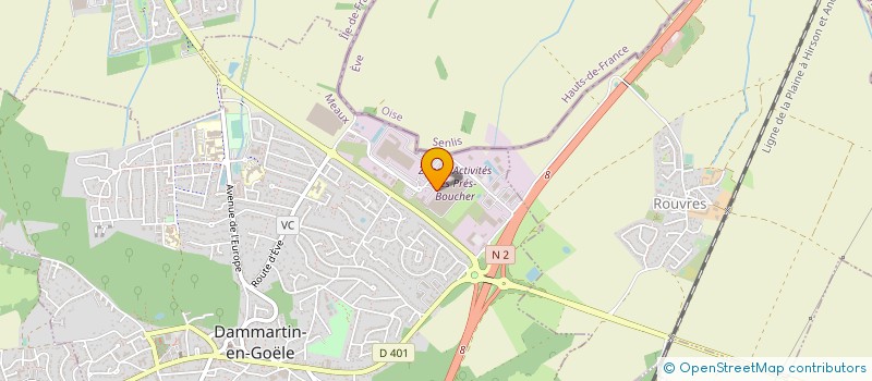 localisation de l'entreprise JACOB à DAMMARTIN-EN-GOELE