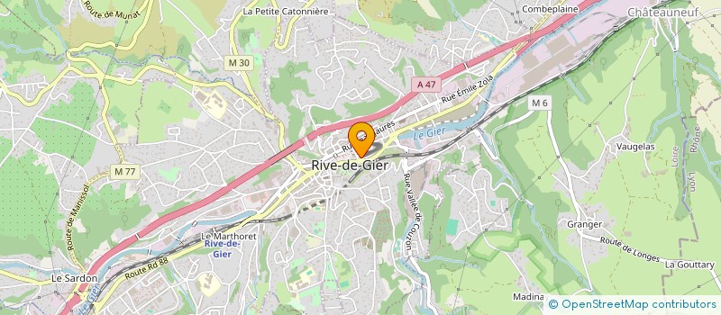 localisation de l'entreprise JACOB  RIVE-DE-GIER