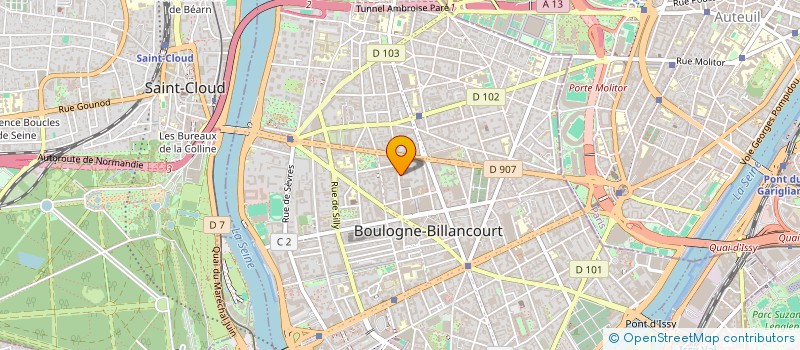 localisation de l'entreprise JACOB à BOULOGNE-BILLANCOURT