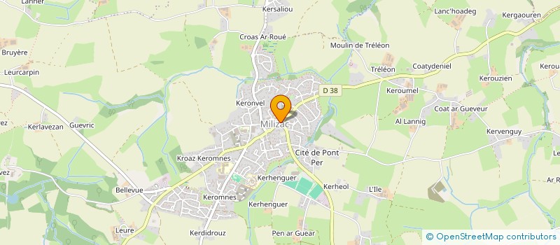 localisation de l'entreprise JACOB IMMO  MILIZAC-GUIPRONVEL