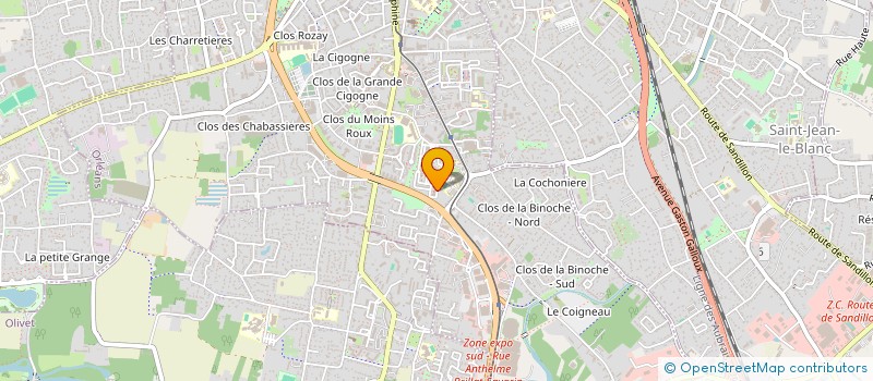 localisation de l'entreprise JACOB REVETEMENT à ORLEANS