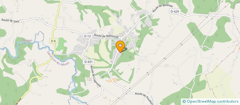 localisation de l'entreprise JACOBA  HEUGAS