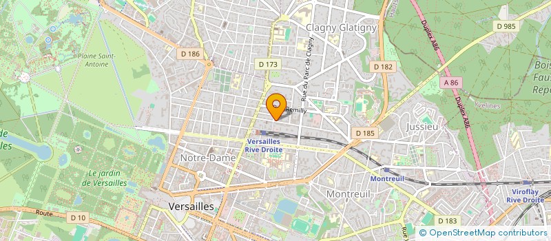 localisation de l'entreprise JACOBS à VERSAILLES