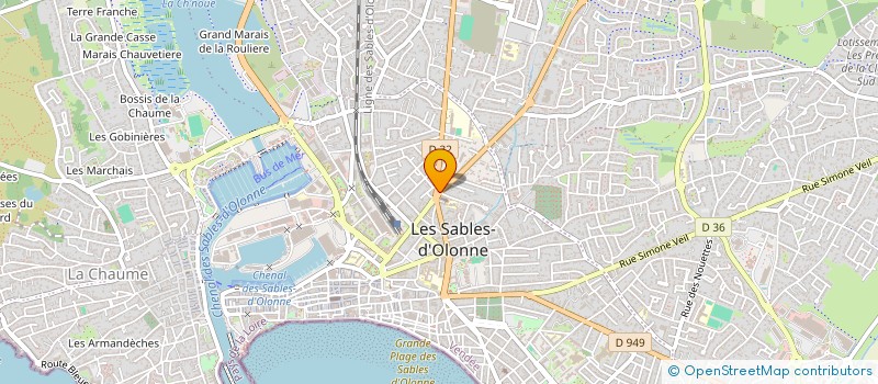 localisation de l'entreprise JACOBS à LES SABLES D'OLONNE