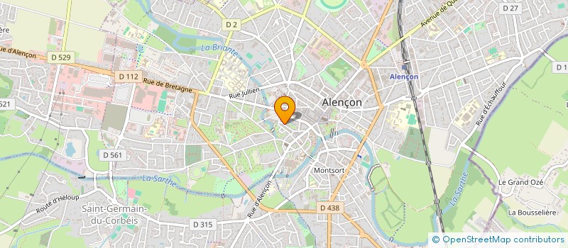 localisation de l'entreprise JACOBSEN INGENIERIE à ALENCON