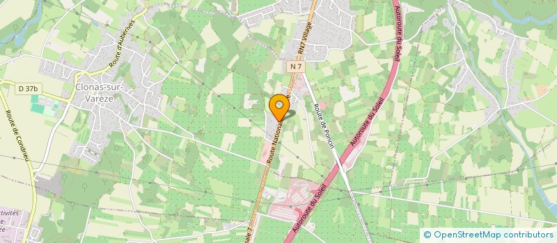 localisation de l'entreprise JACODAN  CLONAS-SUR-VAREZE