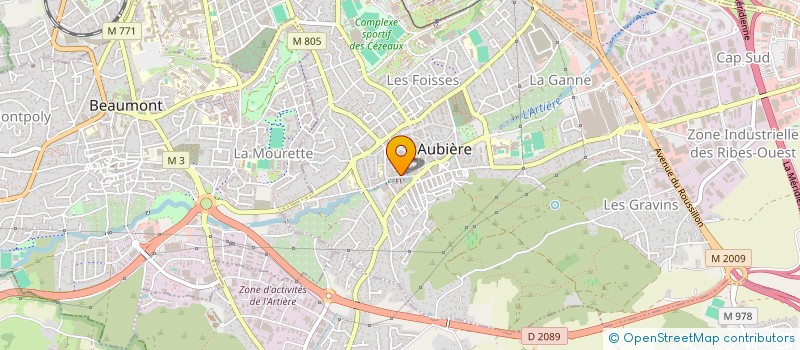 localisation de l'entreprise JACOHOUY  AUBIERE