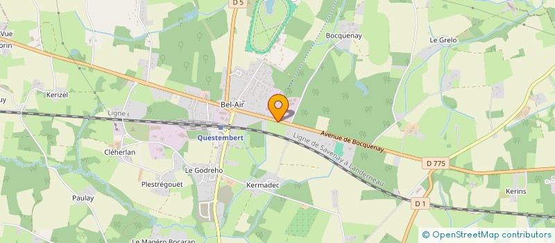 localisation de l'entreprise JACOPIN FINANCES  QUESTEMBERT