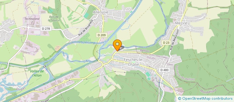 localisation de l'entreprise JACOT BILLEY  FESCHES-LE-CHATEL