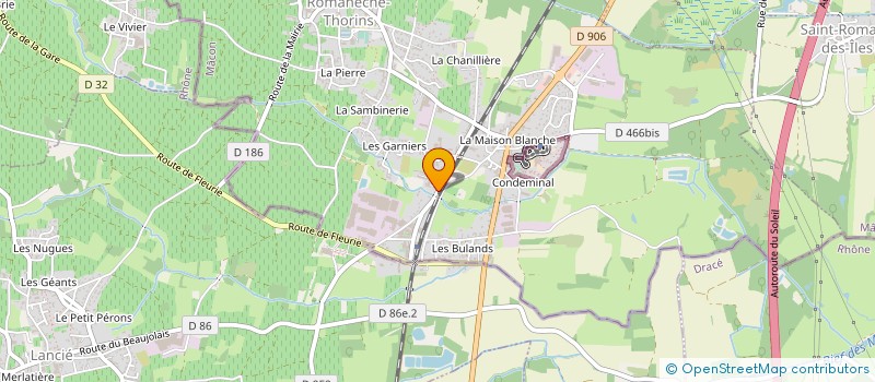 localisation de l'entreprise JACOULOT à ROMANECHE-THORINS
