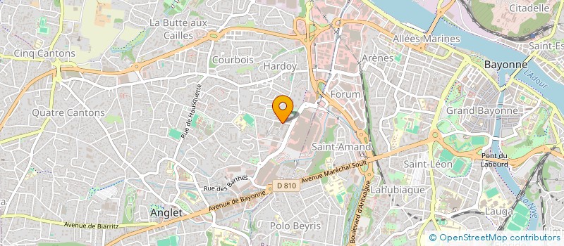 localisation de l'entreprise JACPEG à SAINT-JEAN-DE-LUZ