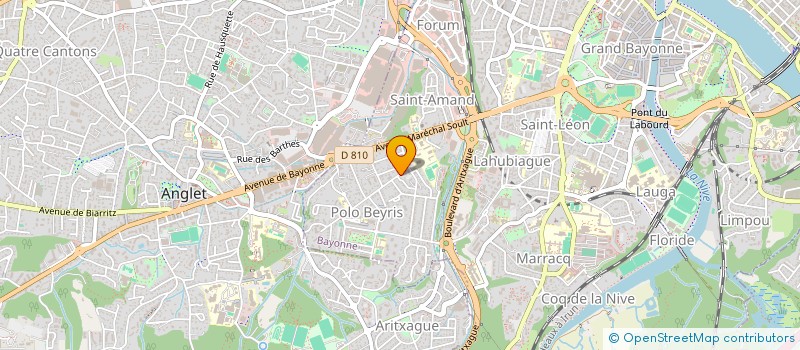 localisation de l'entreprise JACQMO à BAYONNE