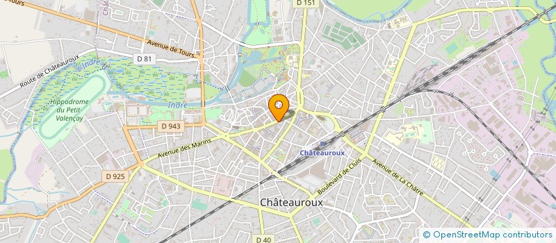 localisation de l'entreprise JACQTON SOCIETE DE PROMOTION DE MAGASINS FRANCHISES à CHATEAUROUX