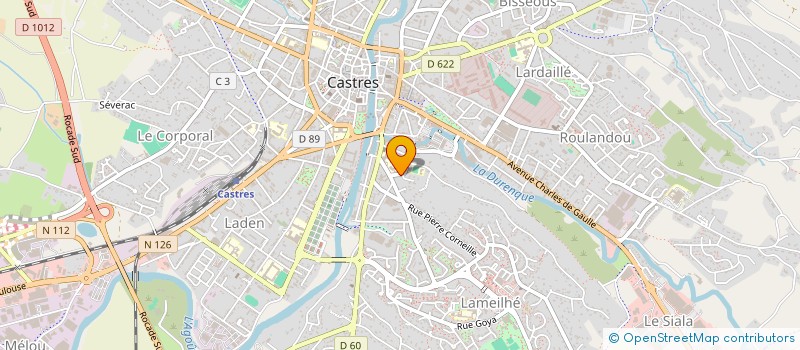 localisation de l'entreprise JACQUARD DU MONDE INTERNATIONAL  CASTRES