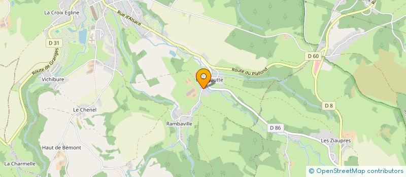 localisation de l'entreprise JACQUEL ELAGAGE  CORCIEUX