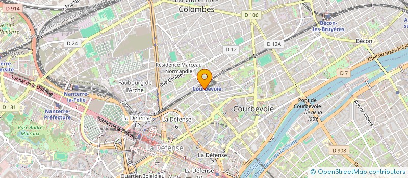 localisation de l'entreprise JACQUELIN à COURBEVOIE