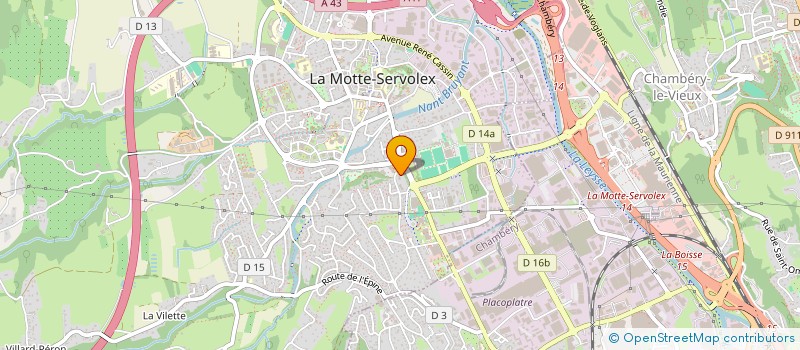 localisation de l'entreprise JACQUELIN BELLAVARDE  LA MOTTE-SERVOLEX