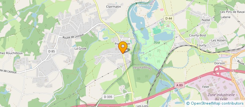 localisation de l'entreprise JACQUELINE AURIOL  ORLEAT