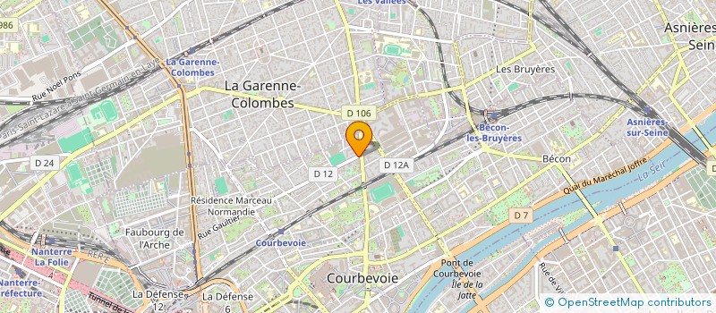 localisation de l'entreprise JACQUELINE BALARESQUE  COURBEVOIE