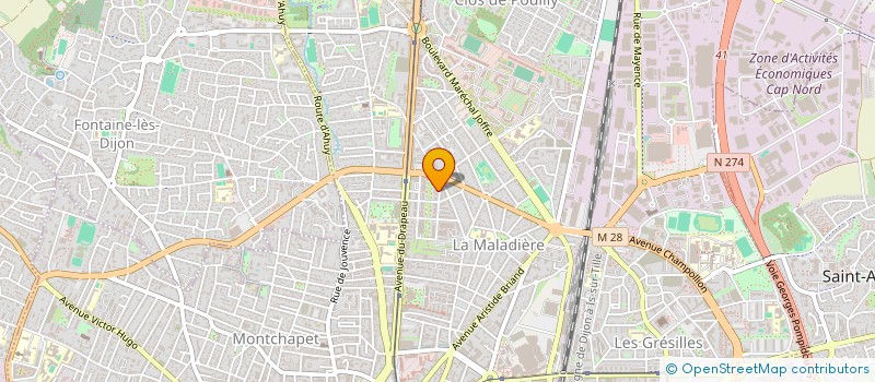 localisation de l'entreprise JACQUELINE MOUNZENZE  DIJON