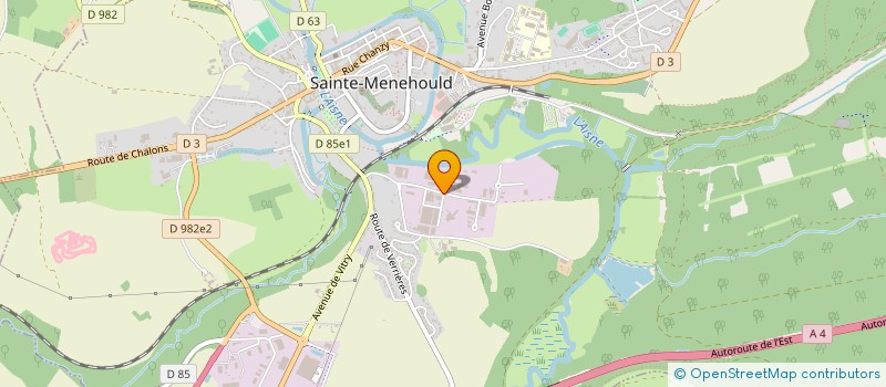 localisation de l'entreprise JACQUELOT AGENCEMENT à SAINTE-MENEHOULD