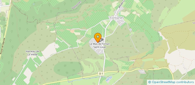 localisation de l'entreprise JACQUEMIN LA CROIX DE LAVIT  FONTANES