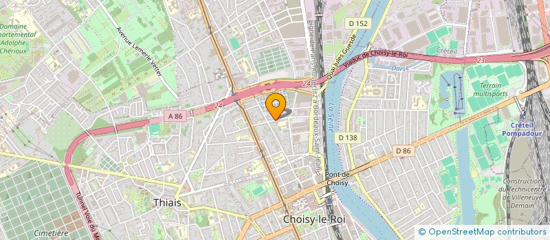 localisation de l'entreprise JACQUEMIN MANAGEMENT  CHOISY-LE-ROI