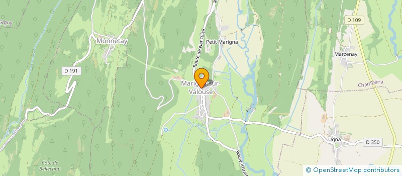 localisation de l'entreprise JACQUEMIN PAYSAGES  MARIGNA-SUR-VALOUSE