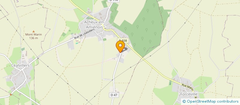 localisation de l'entreprise JACQUEMONT à ACHEUX-EN-AMIENOIS