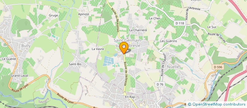localisation de l'entreprise JACQUEMOT à SAIN-BEL