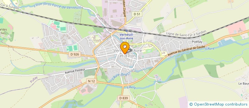 localisation de l'entreprise JACQUEMOT à VERNEUIL D'AVRE ET D'ITON