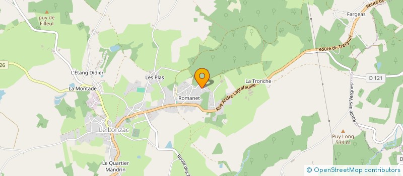 localisation de l'entreprise JACQUES  LE LONZAC