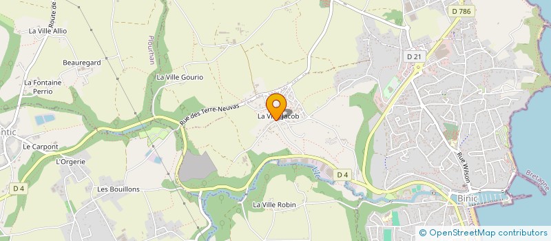 localisation de l'entreprise JACQUES  BINIC-ETABLES-SUR-MER