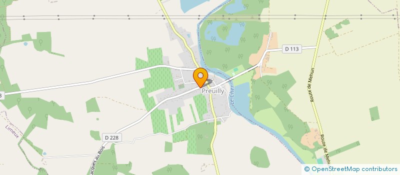 localisation de l'entreprise JACQUES AU BOIS  PREUILLY