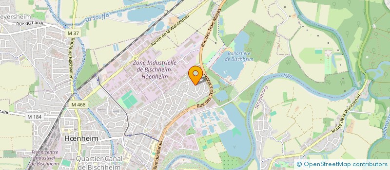 localisation de l'entreprise JACQUES BAUER CONSEIL ET DEVELOPPEMENT  HNHEIM