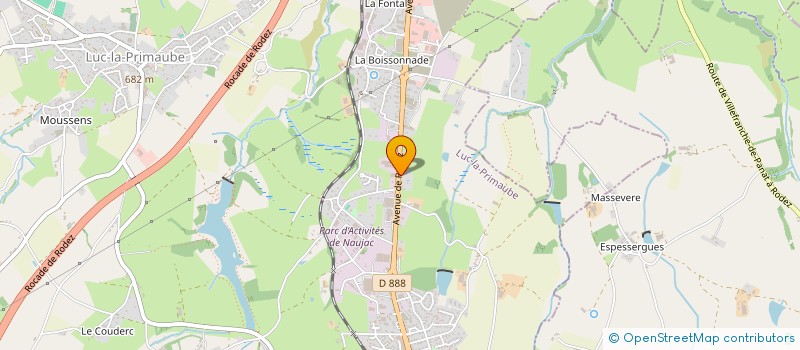 localisation de l'entreprise JACQUES BENOIT HOLDING  LUC-LA-PRIMAUBE