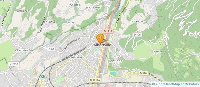 localisation de l'entreprise JACQUES BLANCHARD SA à ALBERTVILLE