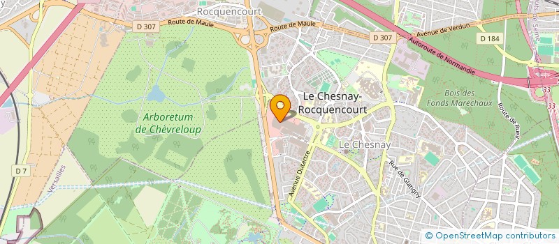 localisation de l'entreprise JACQUES BLANCHON FLEURISTE  LE CHESNAY-ROCQUENCOURT