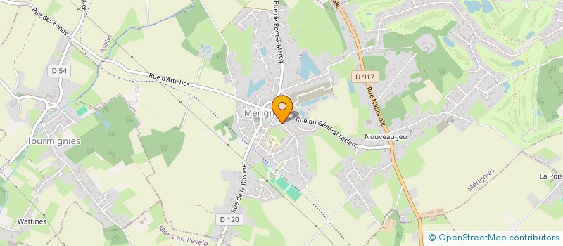 localisation de l'entreprise JACQUES BOUVET à MERIGNIES
