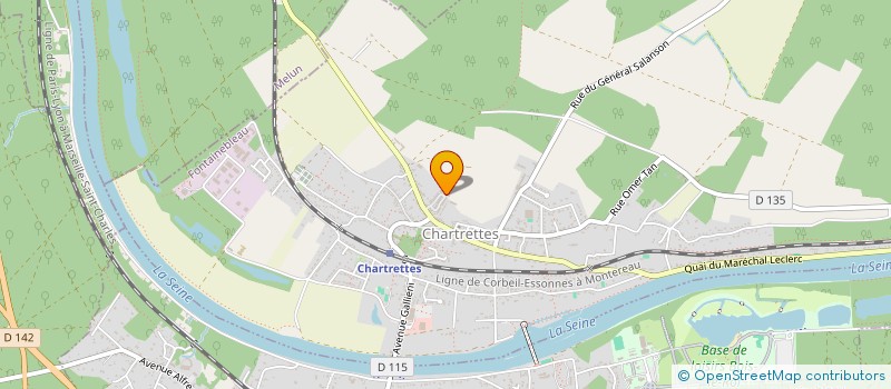 localisation de l'entreprise JACQUES CHARLES CONSEIL  CHARTRETTES