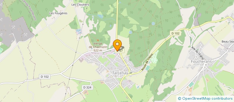 localisation de l'entreprise JACQUES CUINET ET FILS à TARCENAY-FOUCHERANS