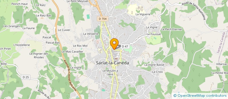 localisation de l'entreprise JACQUES DE LA FONTAINE IMMOBILIER SOCIETE EN LIQUIDATION à SARLAT-LA-CANEDA