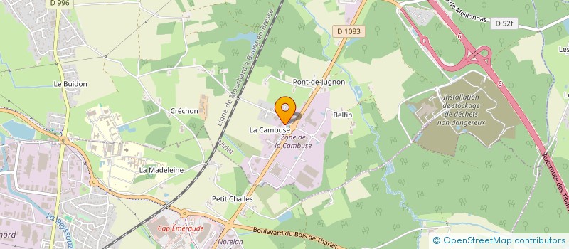 localisation de l'entreprise JACQUES DONATI SARL à VIRIAT