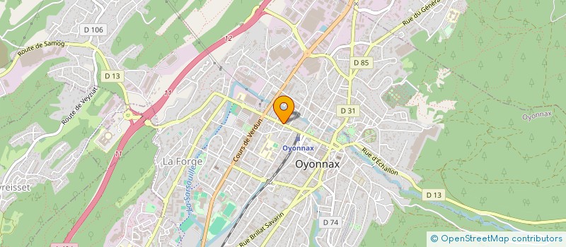 localisation de l'entreprise JACQUES DURAND-LUNETIER à OYONNAX