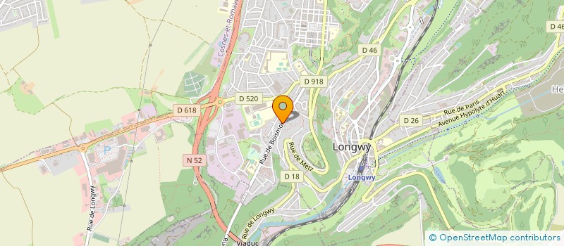 localisation de l'entreprise JACQUES ELECTROTECHNIQUE à LONGWY